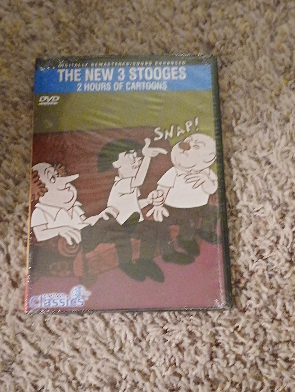 The New 3 Stooges DVD - Classic Cartoons (Blue, Green, Brown)